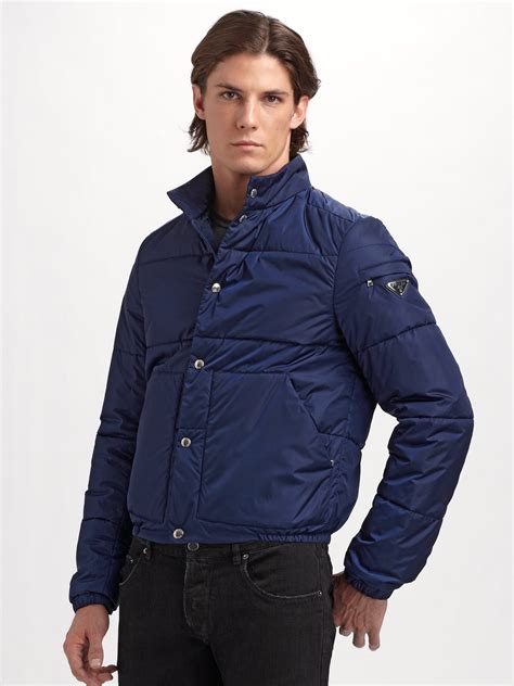 prada blue coat mens|Prada outerwear men.